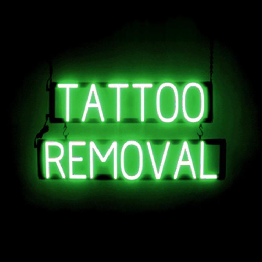 SpellBrite TATTOO REMOVAL Sign | Neon Sign Look, LED Light | 29.0" x 15.0" - Picture 11 of 11