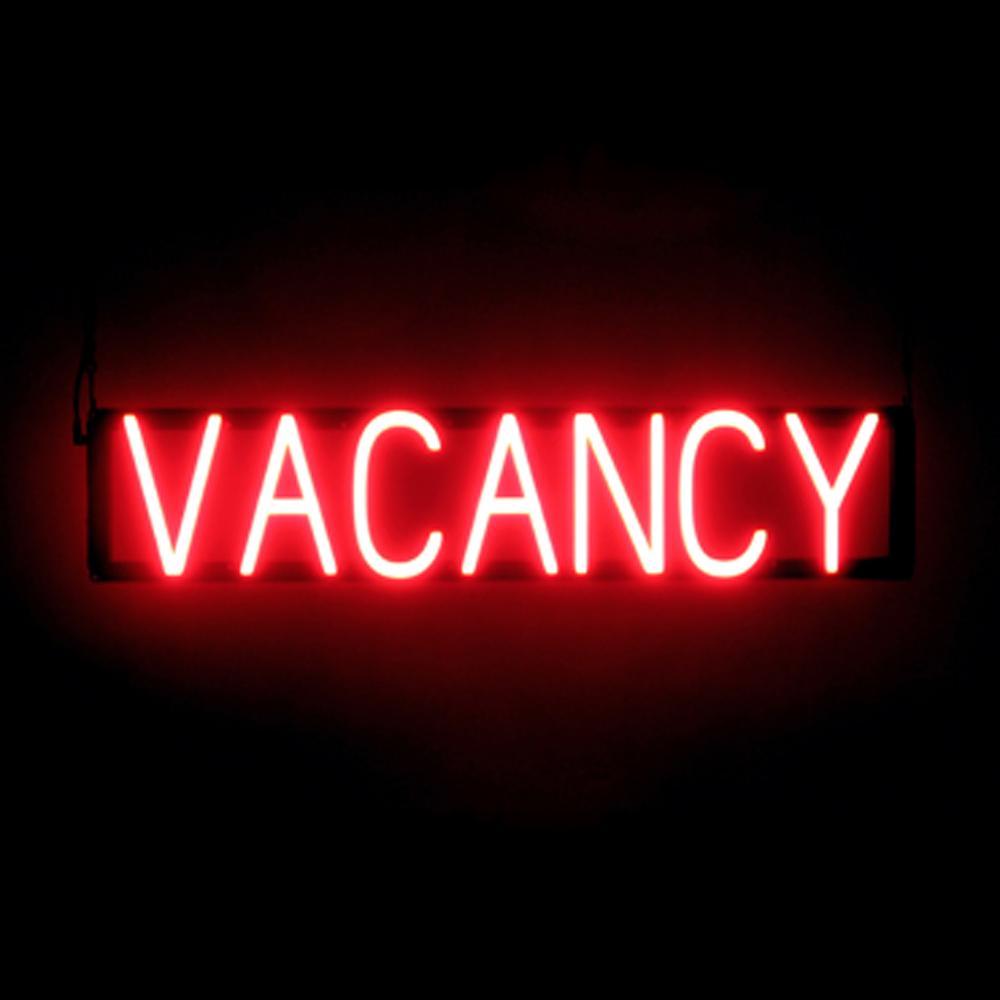 SpellBrite VACANCY Sign | Neon Vacancy Sign Look, LED Light | 29.9″ x 6.3″