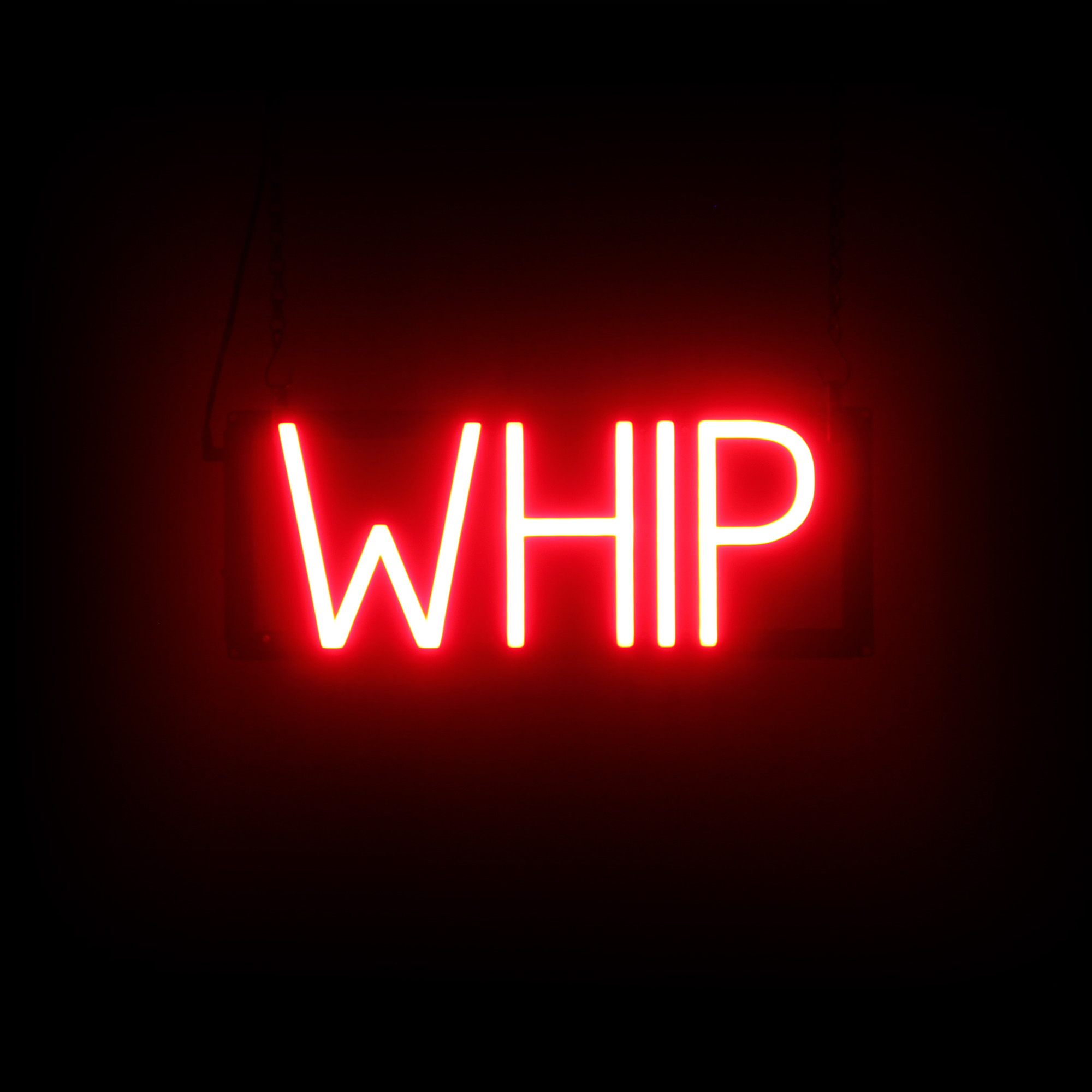 SpellBrite WHIP Sign | Neon Whip Sign Look, LED Light | 16.1&Prime; x 6.3&Prime;