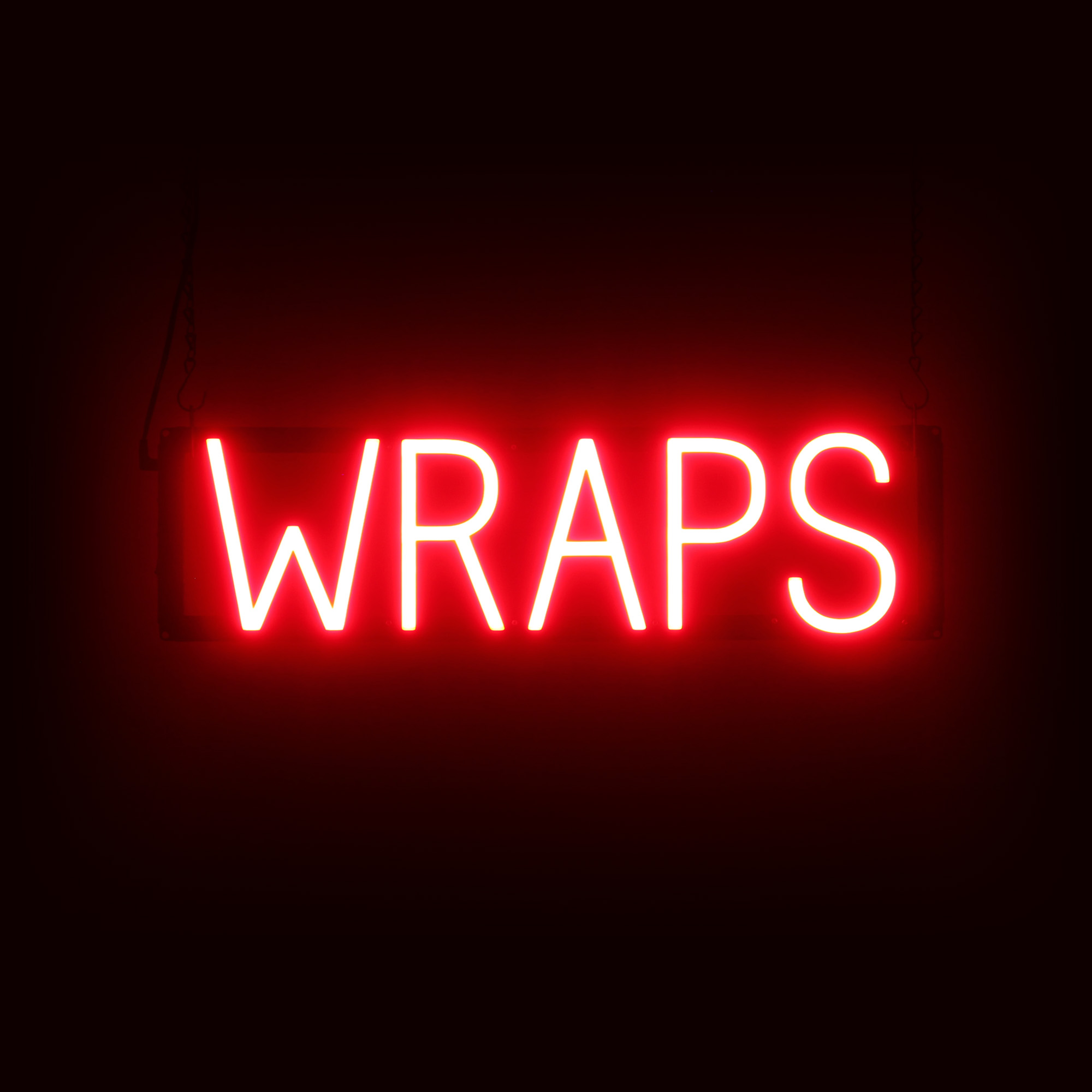 SpellBrite WRAPS Sign | Neon Wraps Sign Look, LED Light | 22.7″ x 6.3″