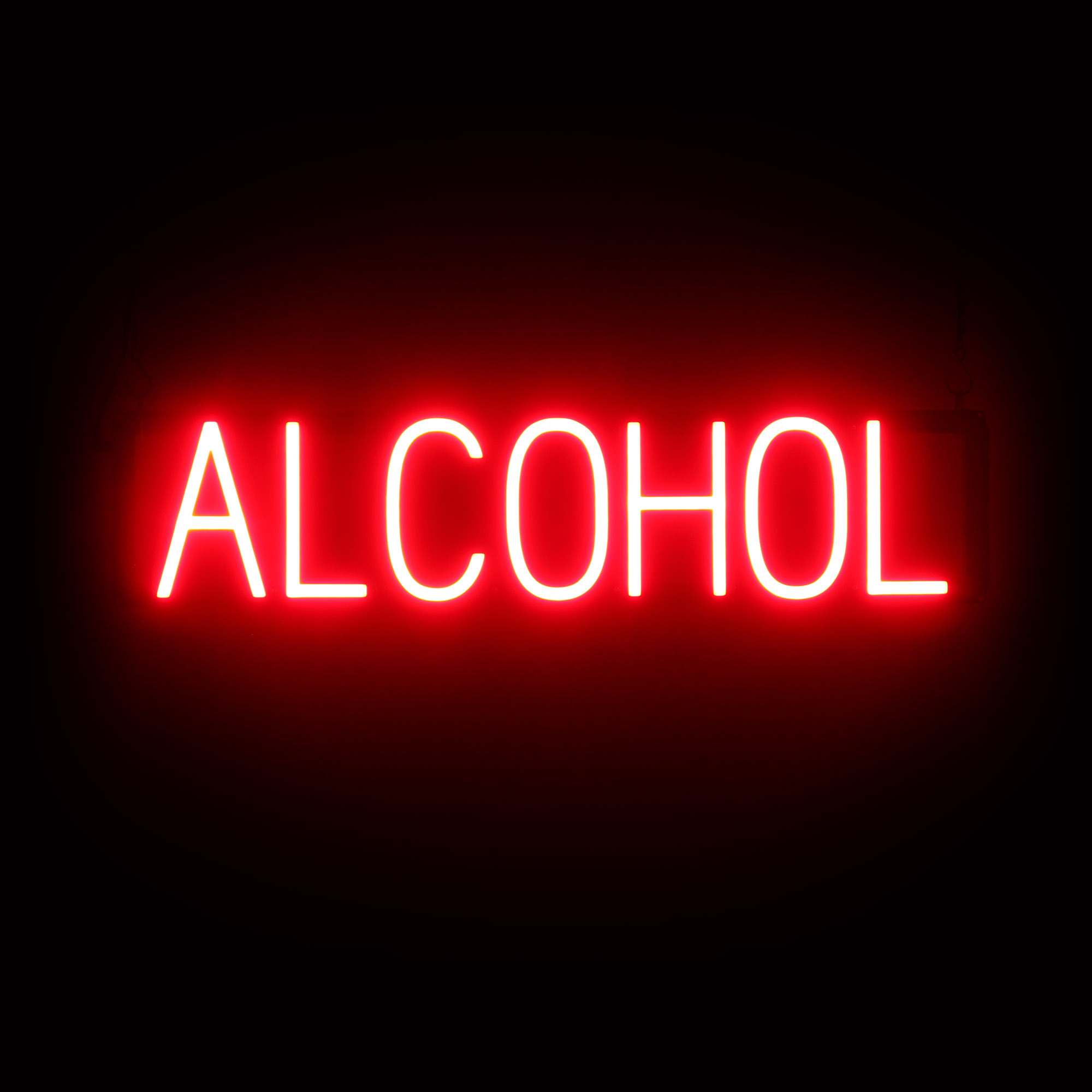 SpellBrite ALCOHOL Sign | Neon Alcohol Sign Look, LED Light | 27.9″ x 6.3″