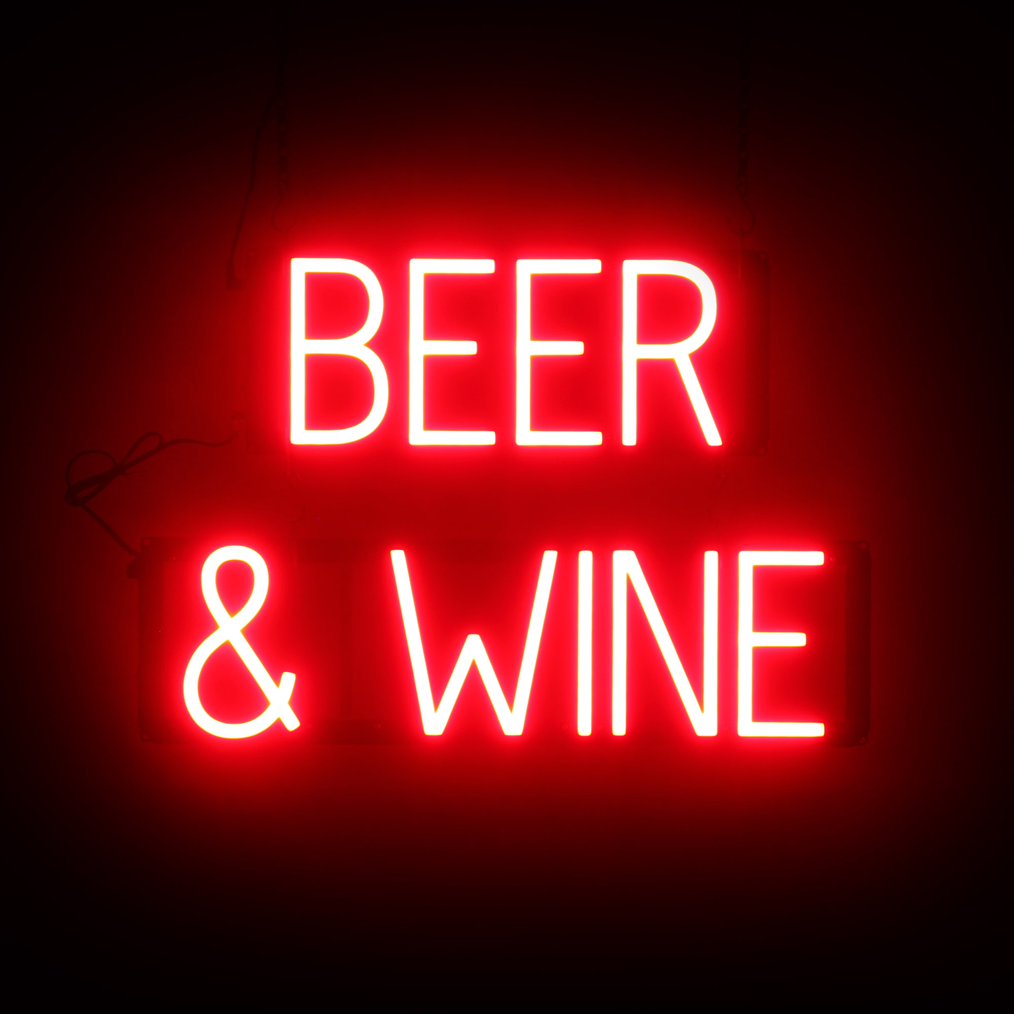 SpellBrite BEER & WINE Sign | Neon Sign Look, LED Light | 22.0″ x 15.0″