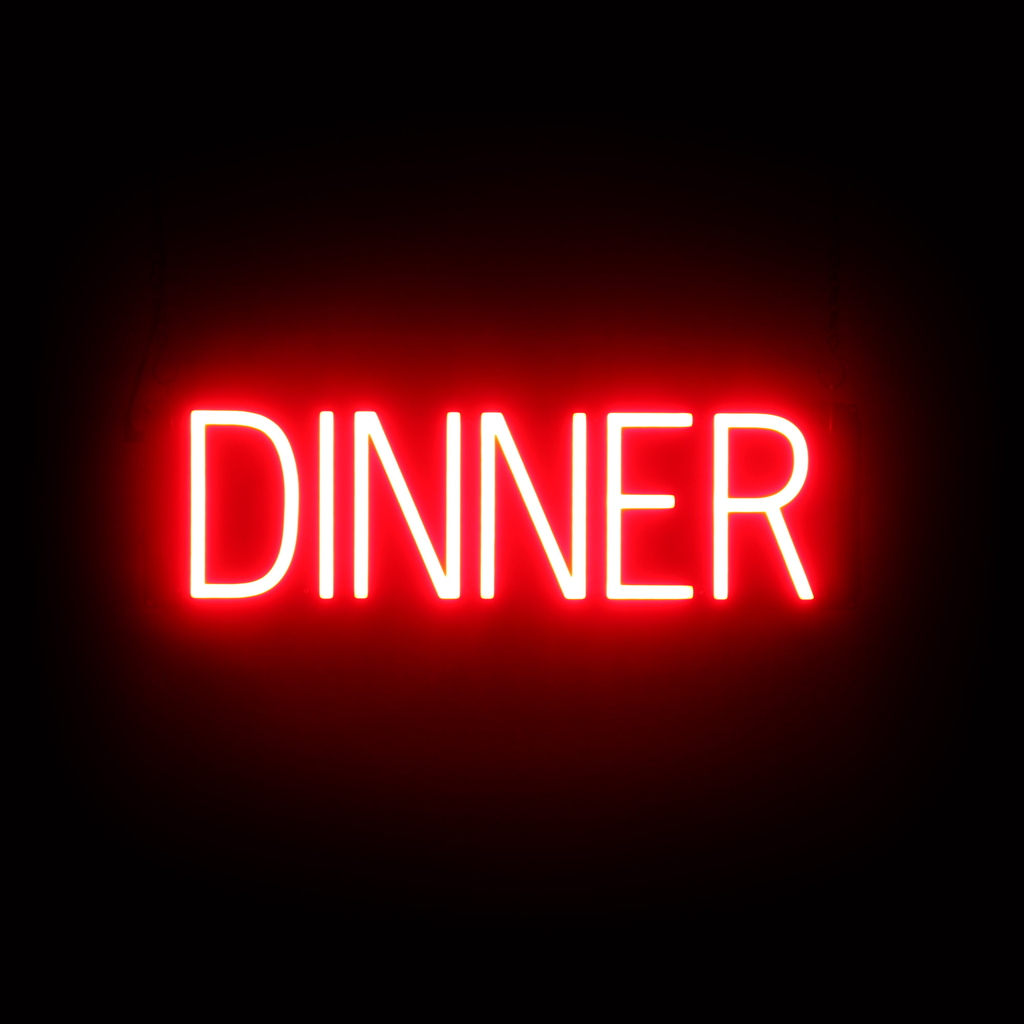 SpellBrite DINNER Sign | Neon Dinner Sign Look, LED Light | 21.4&Prime; x 6.3&Prime;