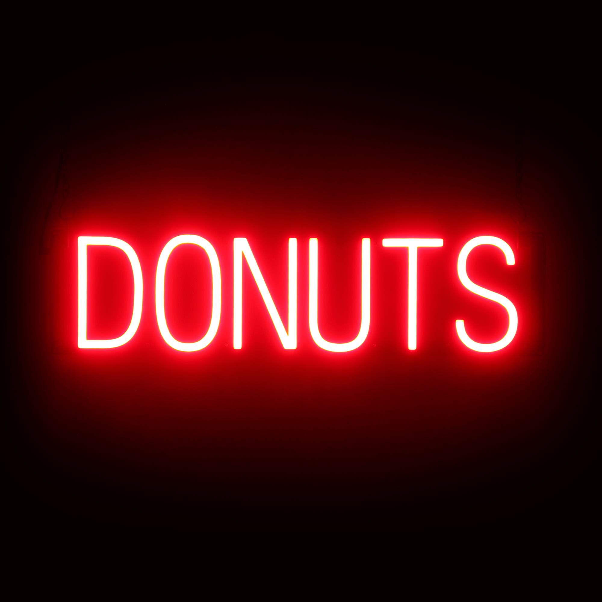 SpellBrite DONUTS Sign | Neon Donuts Sign Look, LED Light | 24.7″ x 6.3″