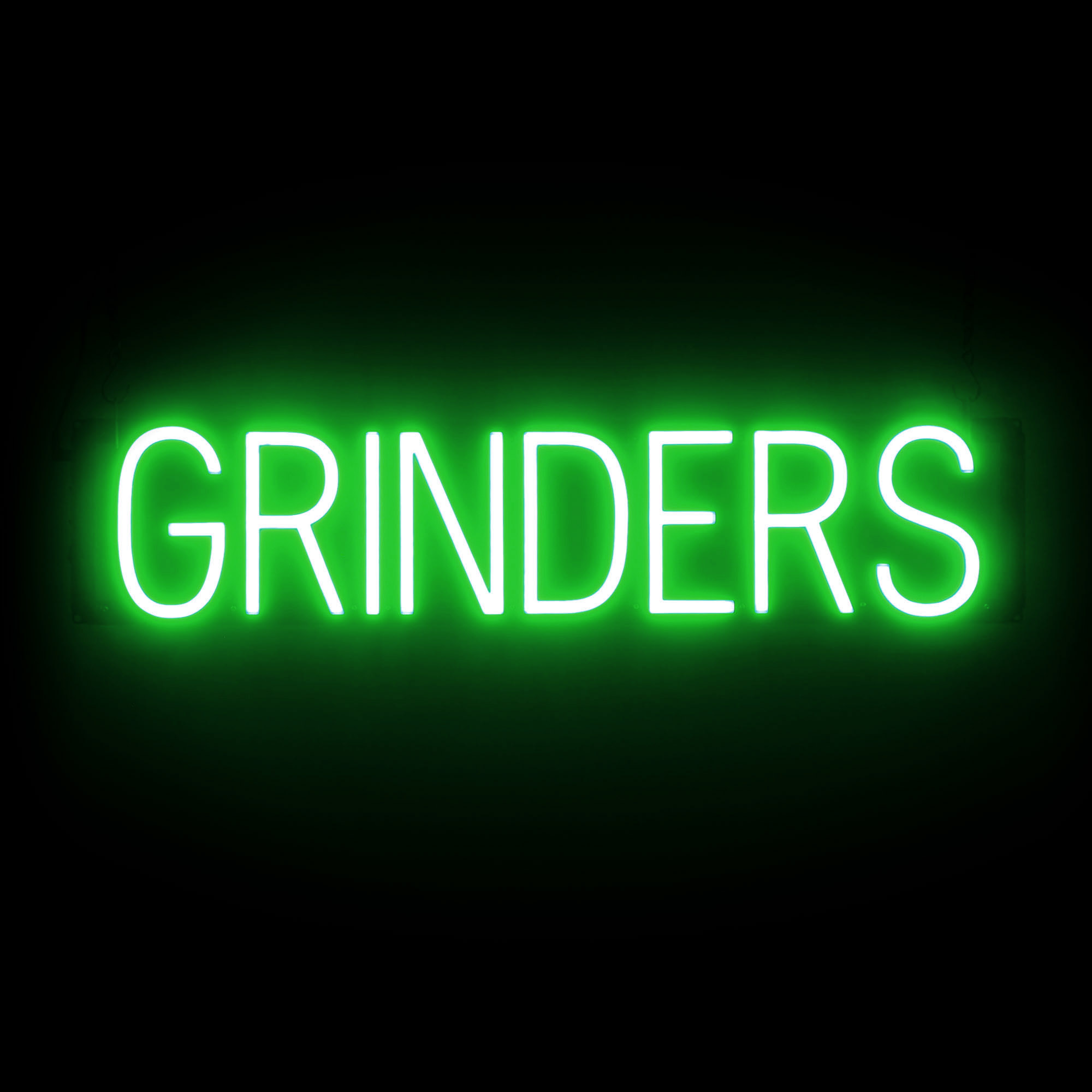 SpellBrite GRINDERS Sign | Neon Grinders Sign Look, LED Light | 28.9" x 6.3" - Picture 11 of 11