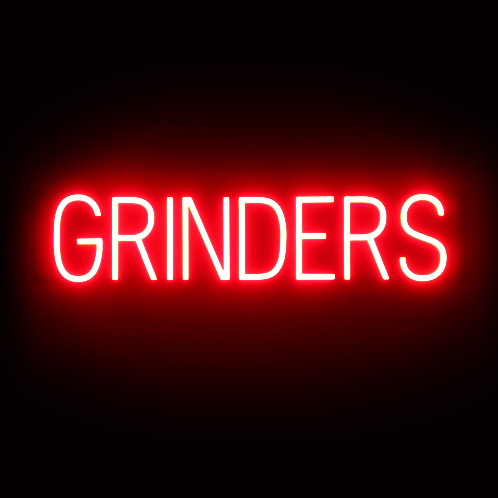 SpellBrite GRINDERS Sign | Neon Grinders Sign Look, LED Light | 28.9" x 6.3" - Picture 8 of 11
