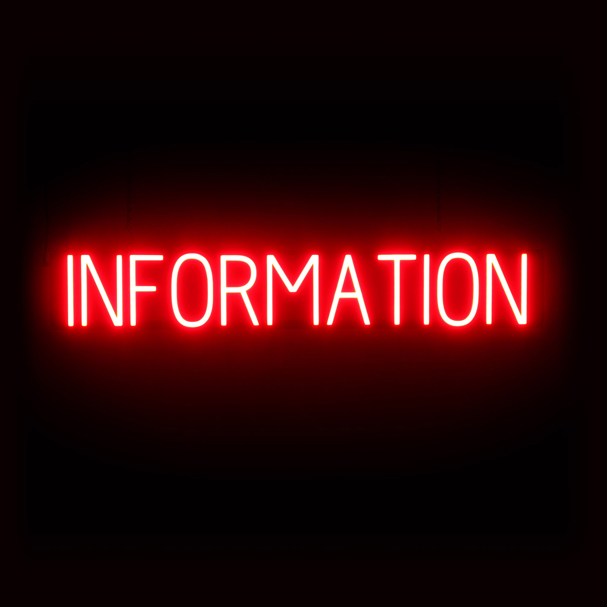 SpellBrite INFORMATION Sign | Neon Sign Look, LED Light | 38.9&Prime; x 6.3&Prime;