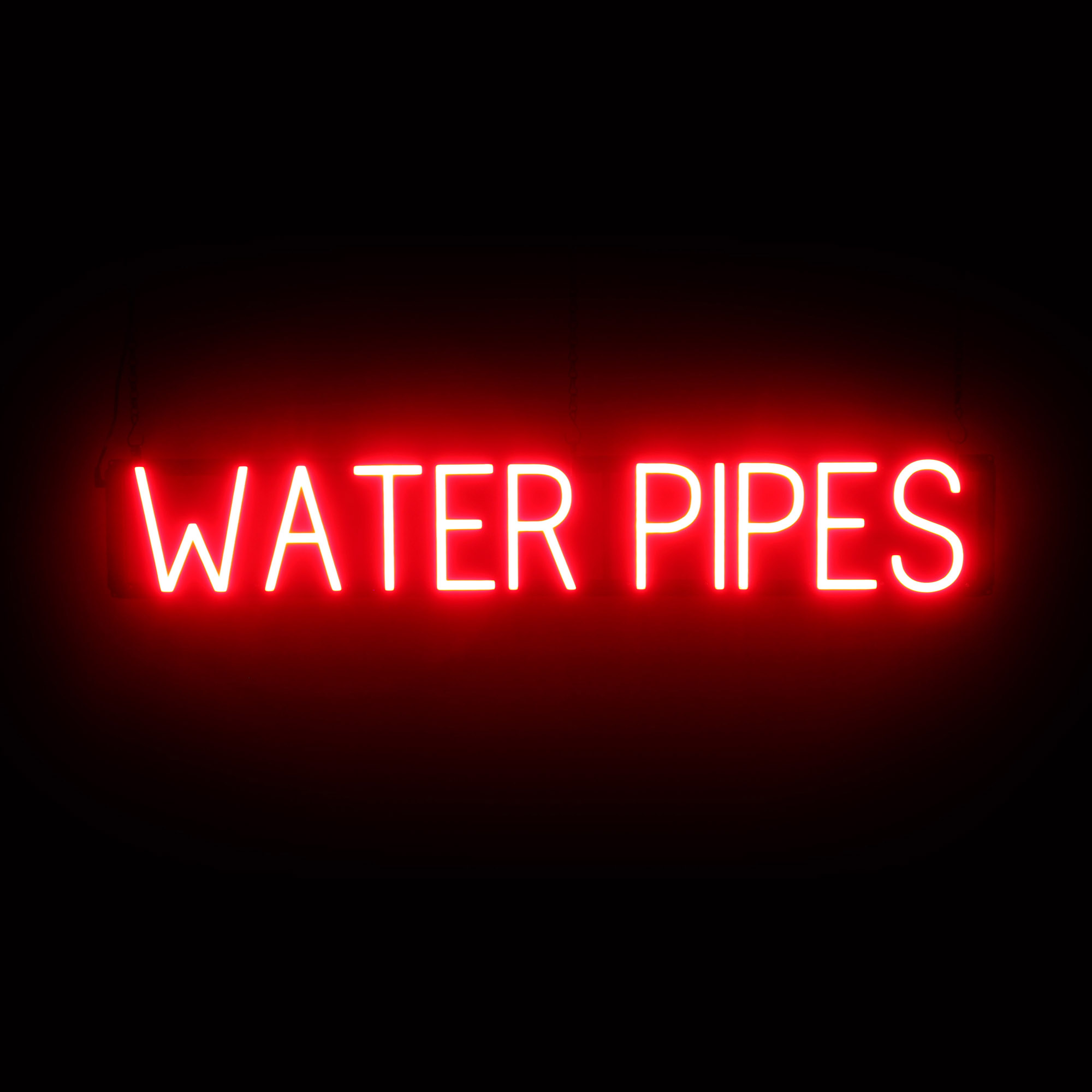 SpellBrite WATER PIPES Sign | Neon Sign Look, LED Light | 39.3" x 6.3"