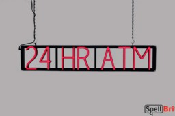 24 HR ATM LED signage that uses interchangable letters to make window signs for your store