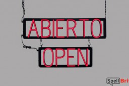 ABIERTO OPEN LED signs that look like neon signage for your business