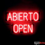 ABIERTO OPEN LED signage that looks like neon lighted signs for your business