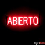 ABIERTO LED signage that is an alternative to neon illuminated signs for your convenience store