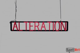 ALTERATION LED signs that look like neon signs that use changeable letters to make business signs