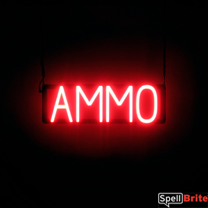 AMMO illuminated LED signs that are an alternative to neon signs for your business