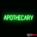 APOTHECARY Letrero, con luces LED que parecen de neón APOTHECARY Letreros