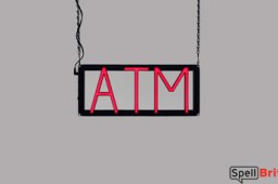 ATM LED sign that is an alternative to neon signs for your convenience store