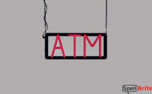ATM LED sign that is an alternative to neon signs for your convenience store