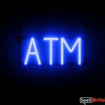 ATM sign, featuring LED lights that look like neon ATM signs