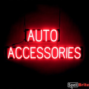 AUTO ACCESSORIES LED glow signs that look like neon signs for your automotive shop