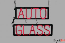 AUTO GLASS LED signs that use interchangeable letters to make personalized signs for your automotive shop