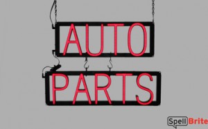AUTO PARTS LED signs that use changeable letters to make business signs for your automotive shop