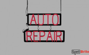 AUTO REPAIR LED signs that use changeable letters to make window signs for your automotive shop
