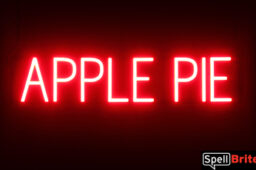 APPLE PIE Sign – SpellBrite’s LED Sign Alternative to Neon APPLE PIE Signs for Fall and Other Holidays in Red