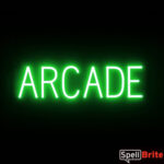 ARCADE Sign – SpellBrite’s LED Sign Alternative to Neon ARCADE Signs for Bars and Casinos in Green