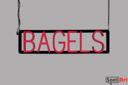 BAGELS LED signs that are an alternative to neon signs for your restaurant