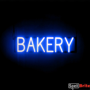 Rectangle Electronic Light Up Sign for Bakeries 17H x 32W x 1D LED Cupcakes Open Sign for Business Displays