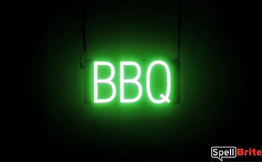 BBQ sign, featuring LED lights that look like neon BBQ signs