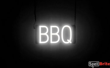 BBQ sign, featuring LED lights that look like neon BBQ signs