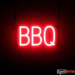 BBQ sign, featuring LED lights that look like neon BBQ signs