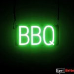 BBQ sign, featuring LED lights that look like neon BBQ signs