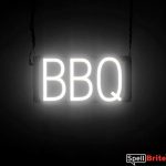 BBQ sign, featuring LED lights that look like neon BBQ signs