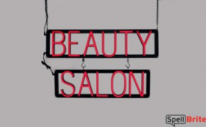 BEAUTY SALON LED sign that looks like neon signs for your business