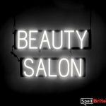 BEAUTY SALON sign, featuring LED lights that look like neon BEAUTY SALON signs