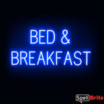 BED AND BREAKFAST Letrero, con luces LED que parecen de neón BED AND BREAKFAST Letreros