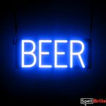 BEER sign, featuring LED lights that look like neon BEER signs