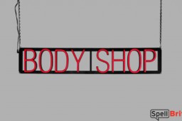 BODY SHOP LED sign that uses changeable letters to make window signs for your auto shop