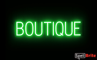 BOUTIQUE Letrero, con luces LED que parecen de neón BOUTIQUE Letreros
