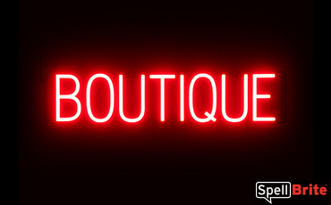 BOUTIQUE Letrero, con luces LED que parecen de neón BOUTIQUE Letreros