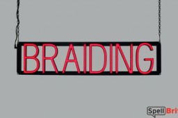 BRAIDING LED signs that are an alternative to neon signs for your business