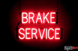 BRAKE SERVICE lighted LED signs that look like a neon sign for your automotive shop