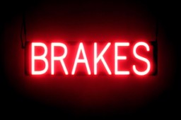 BRAKES LED signs that are an alternative to a neon lighted sign for your auto shop