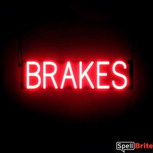 BRAKES LED signs that are an alternative to a neon lighted sign for your auto shop