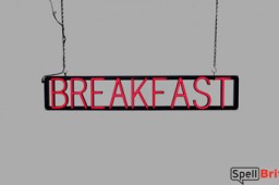 BREAKFAST LED signs that are an alternative to neon signs for your restaurant