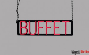 BUFFET LED signage that is an alternative to neon signs for your business