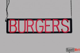 BURGERS LED signs that are an alternative to neon signs for your bar