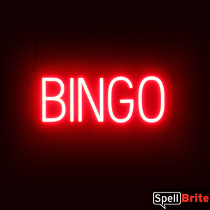 Led Bingo Plus BINGO Sign - Neon Look, LED Light